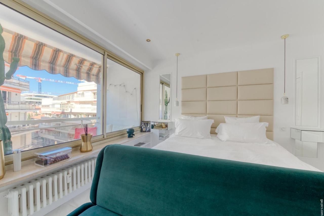 Luxury Maubourg - Vue Mer - Croisette 50M Plage - Clim - Terrasse Канны Экстерьер фото